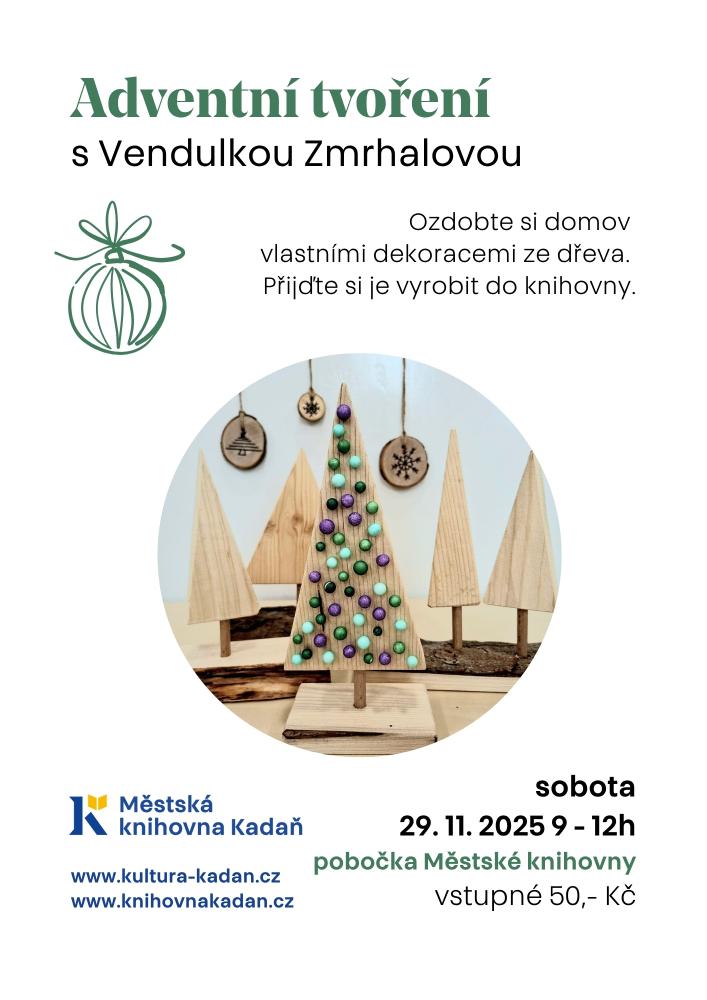 Adventní tvoření s Vendulkou Zmrhalovou